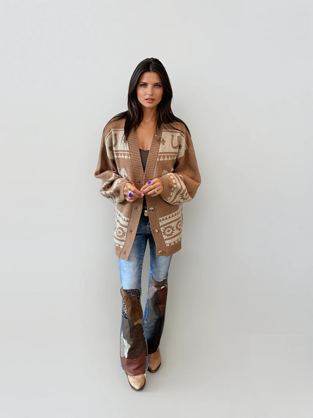 Wild West Camel Knit Cardigan – Malibu Road Exclusive