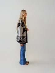 Western Rider Chocolate Knit Cardigan – Malibu Road Exclusive