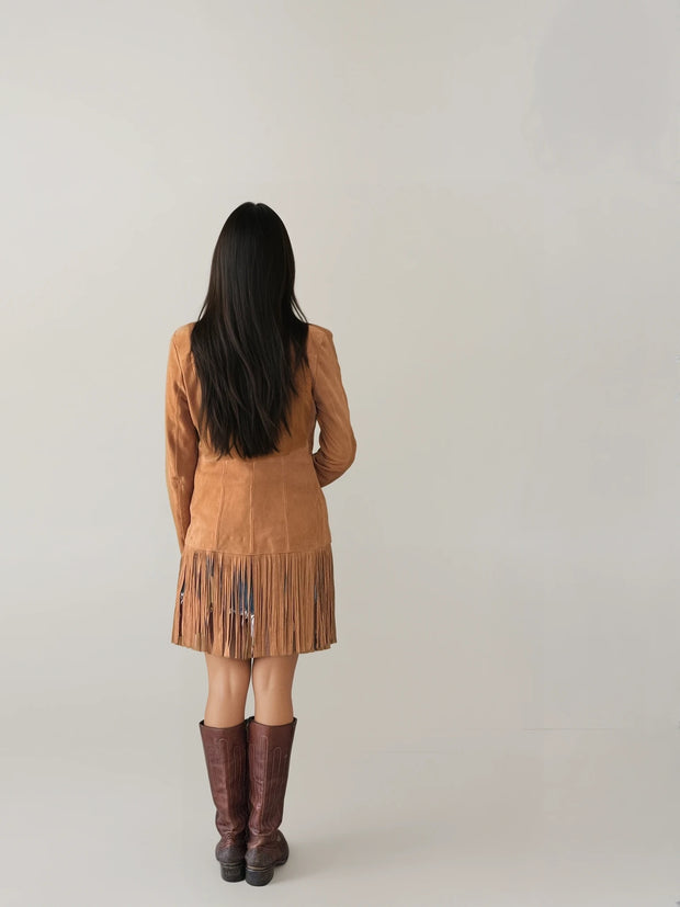 Dakota Fringe Suede Jacket – Western-Inspired Luxe with a Rock ’n’ Roll Twist