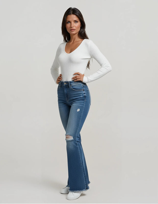 Malibu Road Flare Denim – Vintage Blue Wash