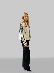Blake White Racer Leather Jacket