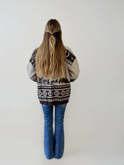 Western Rider Chocolate Knit Cardigan – Malibu Road Exclusive