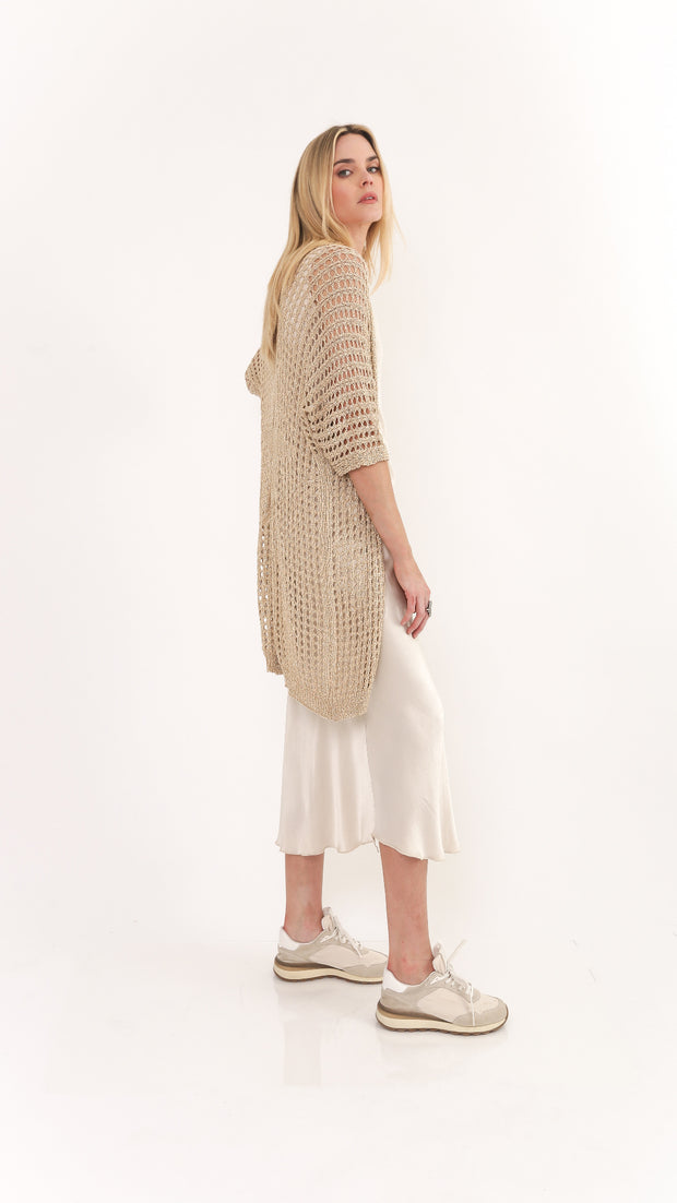 Crystal Crochet Cardigan with Star