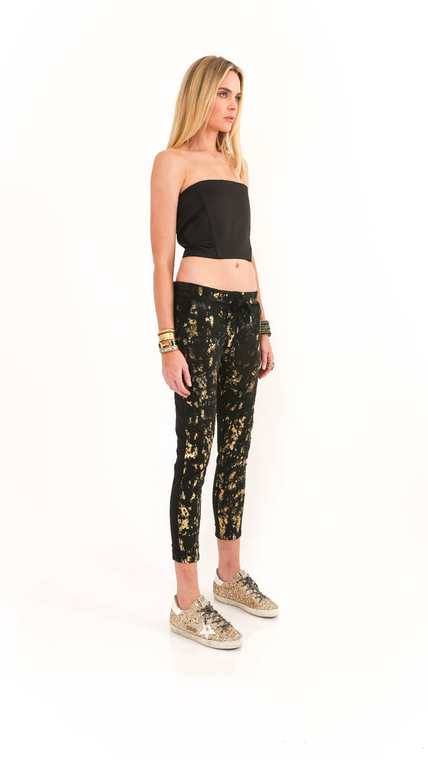Harmony Black-Gold Pant