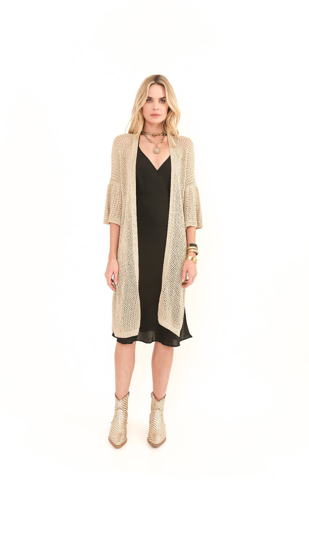 Honor Gold Mesh Crochet Long Cover