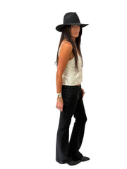 Rowen White Silver Sequin Top – Perfect for a Glam Night Out or Elegant Evening In