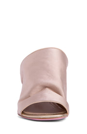 Satin High Heel Slide – Bold Color, Effortless Glamour