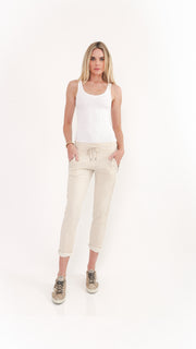 Melody Knit Satin Side Strip Pant