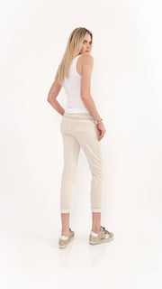 Melody Knit Satin Side Strip Pant
