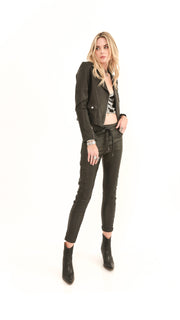 Nikki Faux Leather Black Pant