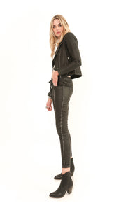 Nikki Faux Leather Black Pant