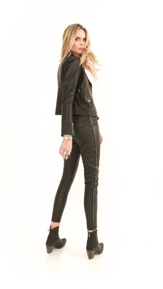 Nikki Faux Leather Black Pant