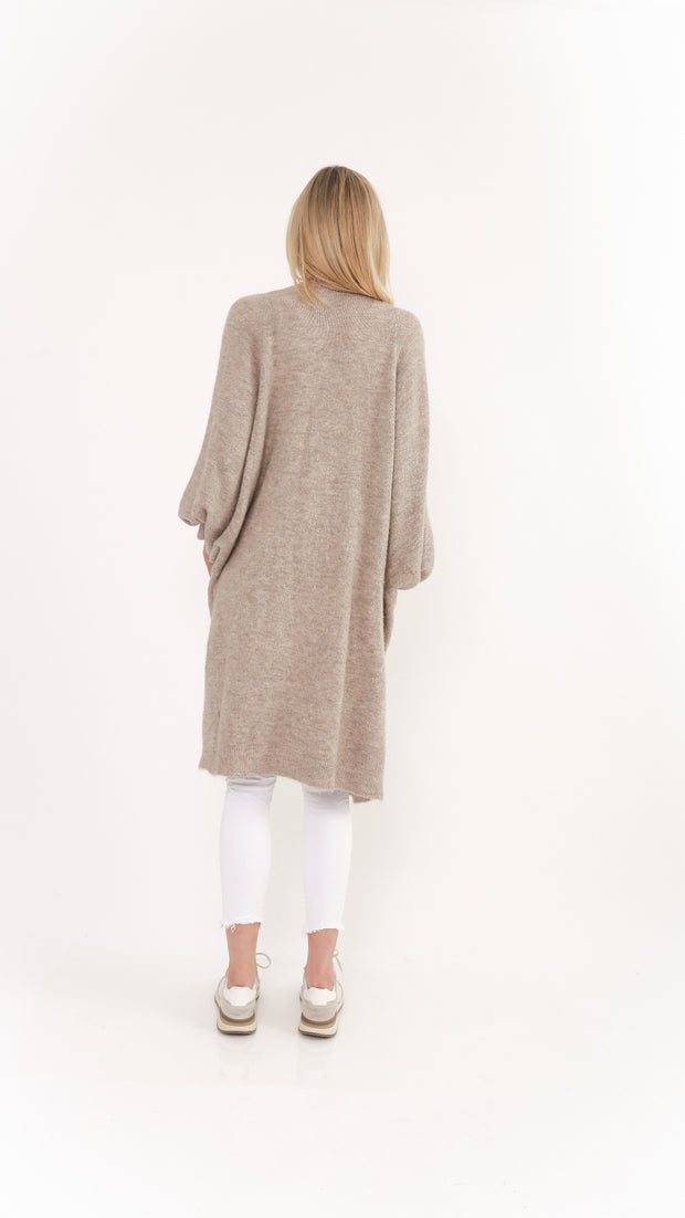 Paisley Taupe Over Sized Comfy Sweater