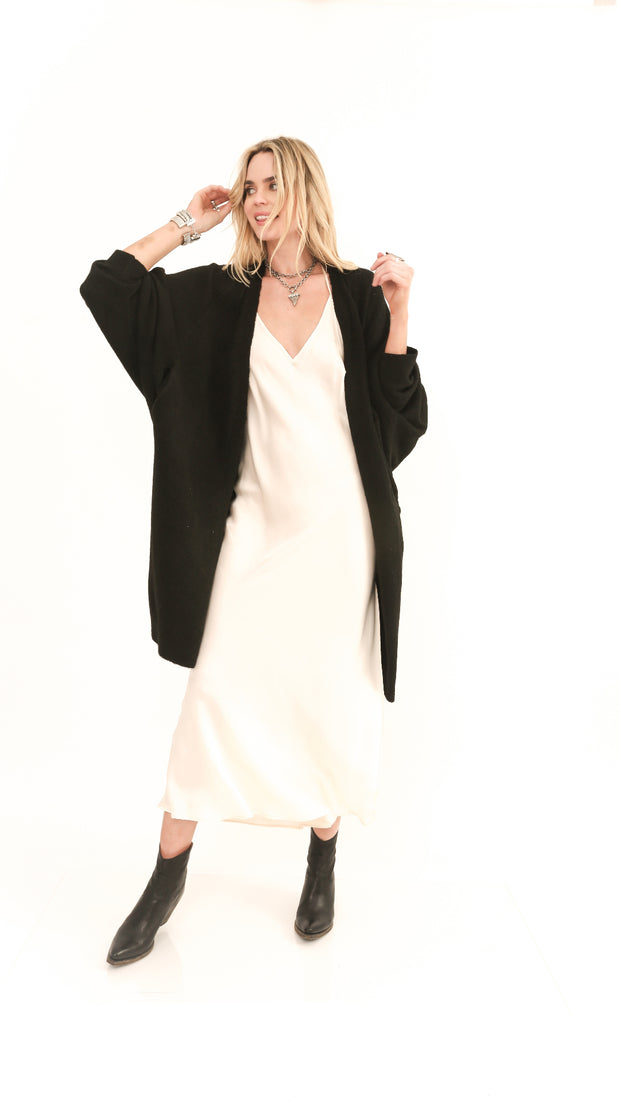 Paisley Black Oversized Comfy Sweater