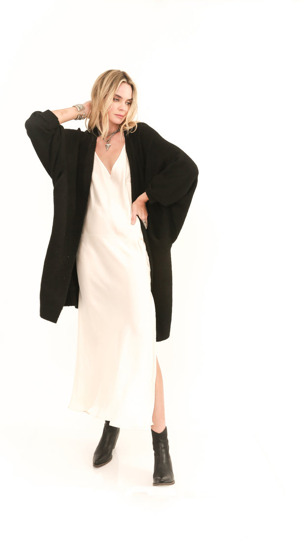 Paisley Black Oversized Comfy Sweater