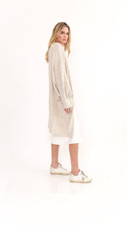 Paisley Off White Over Sized Comfy Sweater