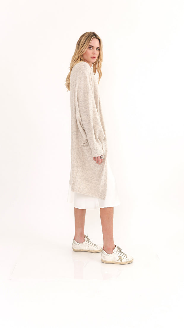 Paisley Off White Over Sized Comfy Sweater