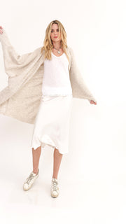 Paisley Off White Over Sized Comfy Sweater