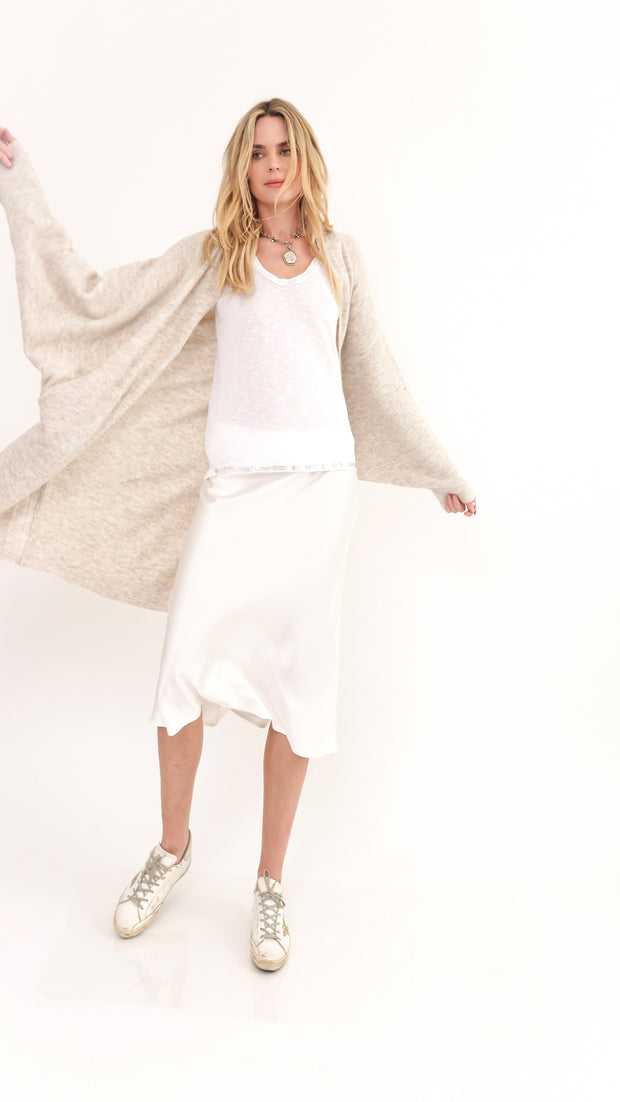 Paisley Off White Over Sized Comfy Sweater