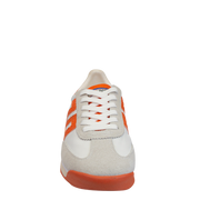 BARKLEY JOGGER in WHITE ORANGE, front view