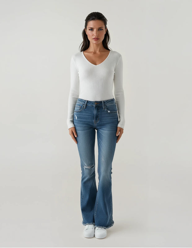 Malibu Road Flare Denim – Vintage Blue Wash