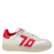 BACK 70 - BOSTON 2502 in WHITE RED Sneakers