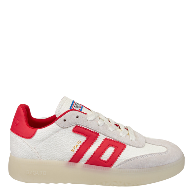 BACK 70 - BOSTON 2502 in WHITE RED Sneakers
