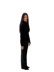 New Julia black Moc Turtleneck
