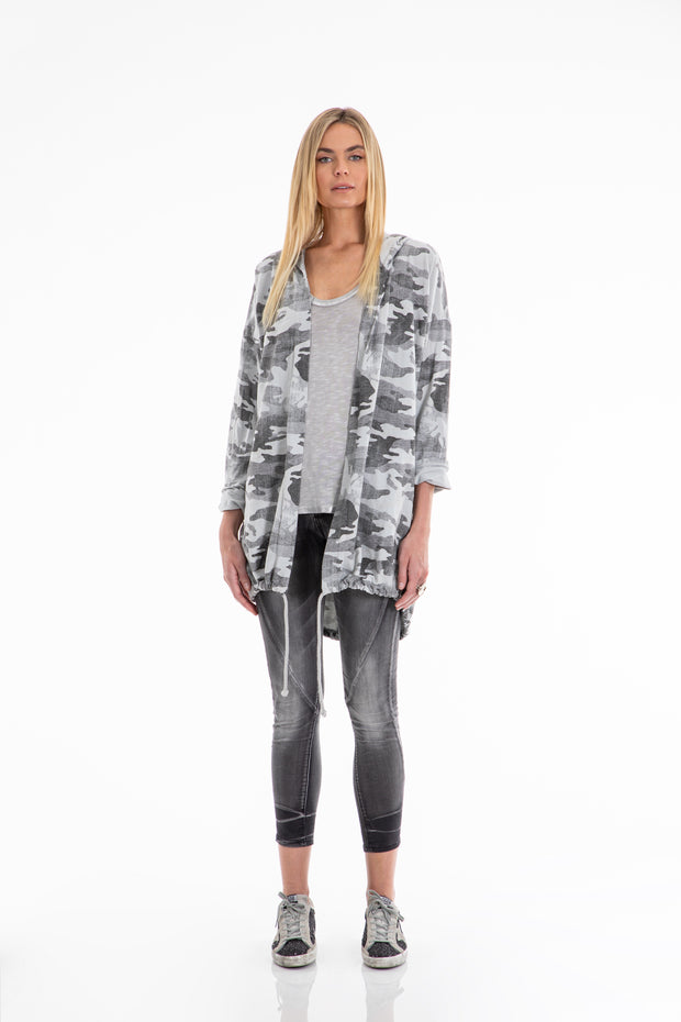 Womens Camo Jacket - Becca Army Sweat Jacket | Malibu-Road-Store