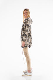 Military Jackets For Womens - Becca Army Sweat Jacket | Malibu-Road-Store